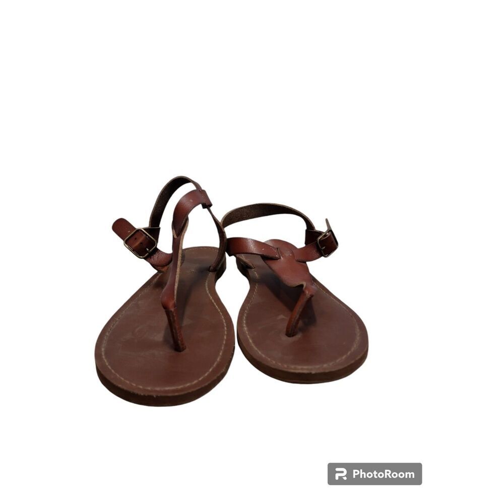 Universal Thread‎ Brown Faux Leather back strap sandal